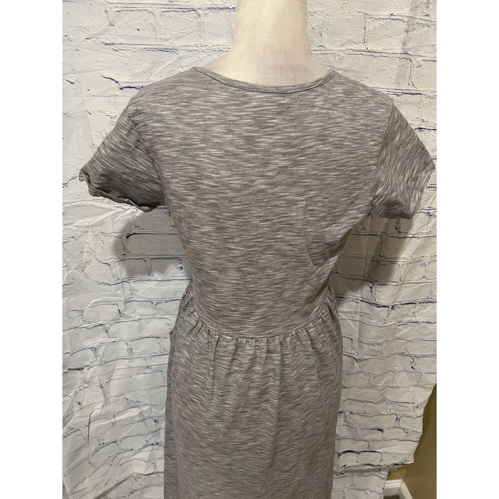 Natural By Known Supply Gray Organic Cotton Dress Size Medium - Picture 8 of 11